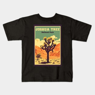 Joshua Tree National Park Vintage Travel Poster Kids T-Shirt